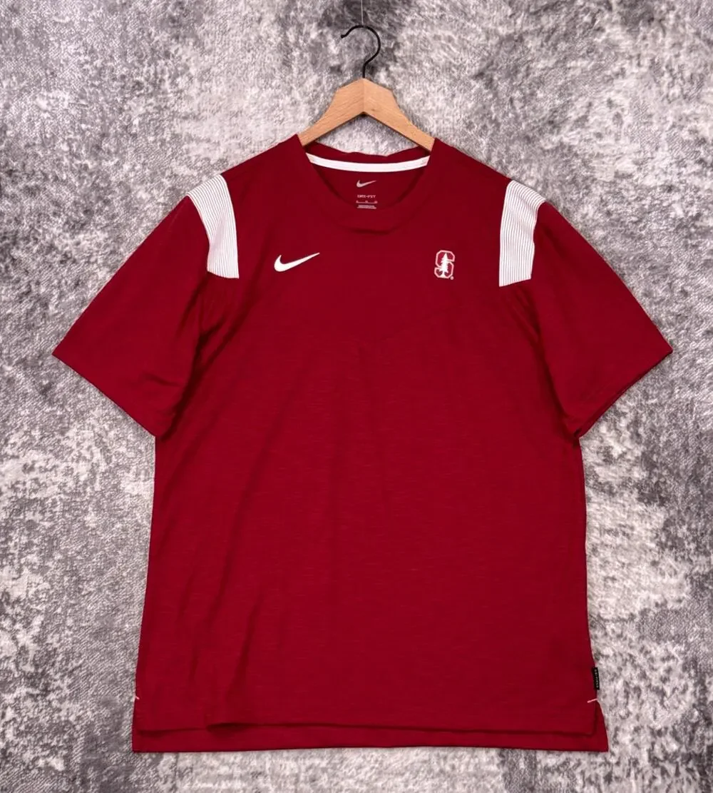 Nike Shirt XL Mens Stanford Cardinals Dri Fit Jersey Short Sleeve